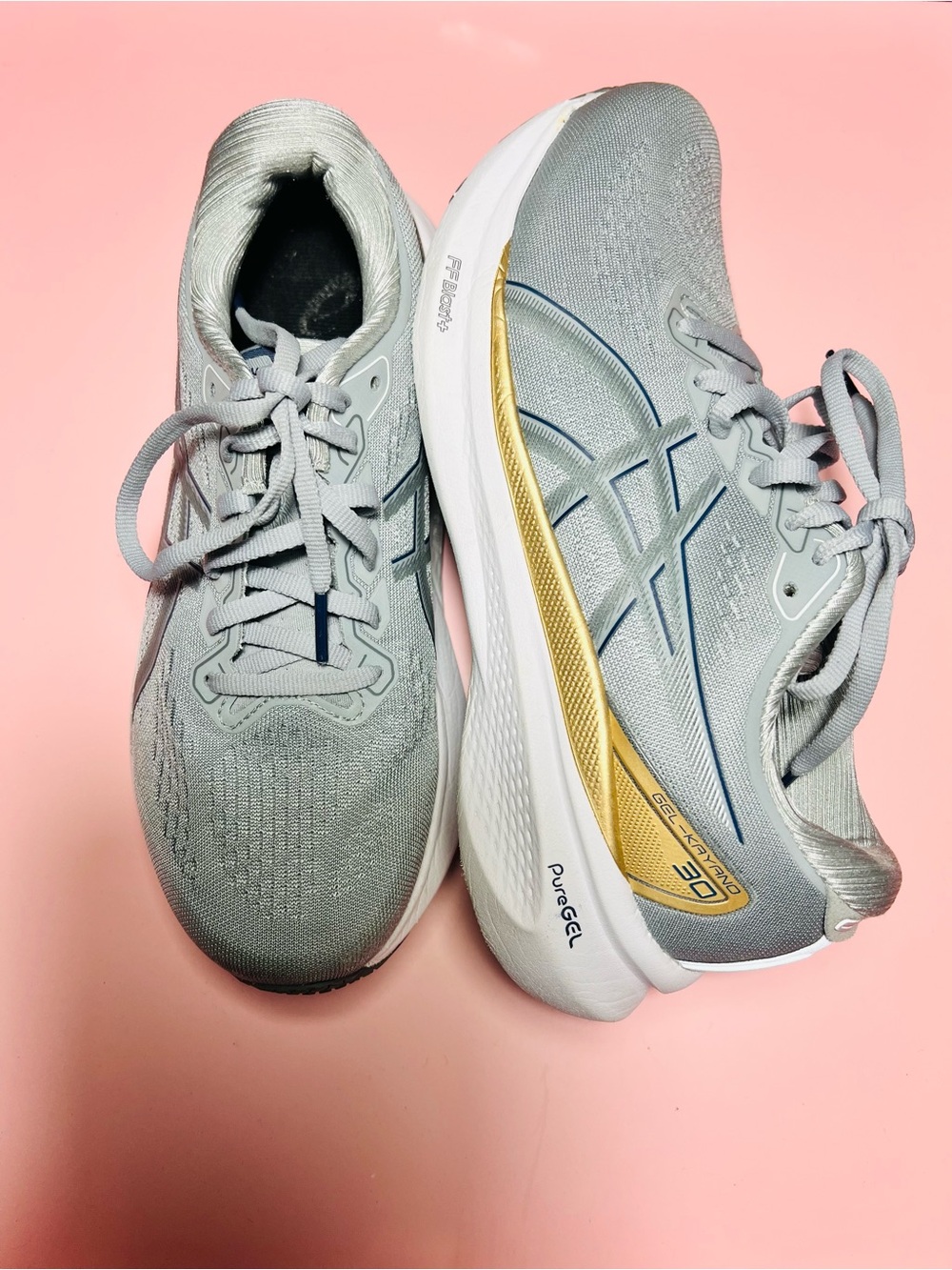 ASICS Gel Kayano 30 Piedmont Grey Champagne Womens Size 6.5